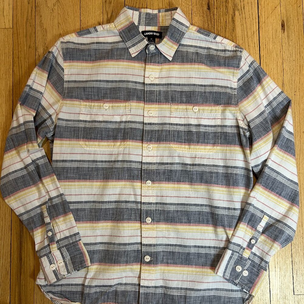 Land's End Cotton Casual Button Down Shirt
